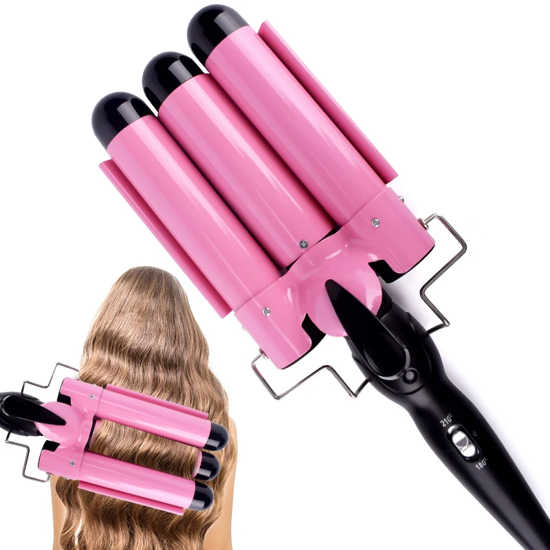 triple barrel curling iron