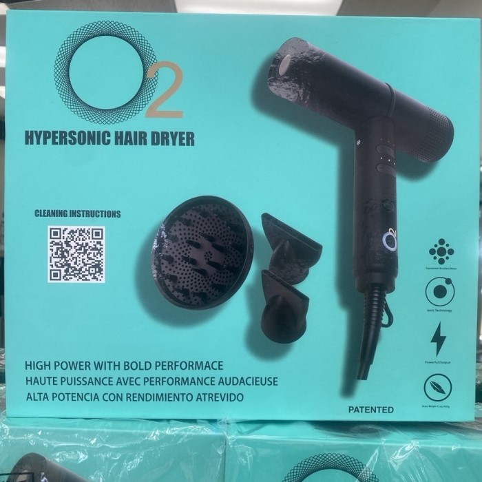 o2 hypersonic hair dryer