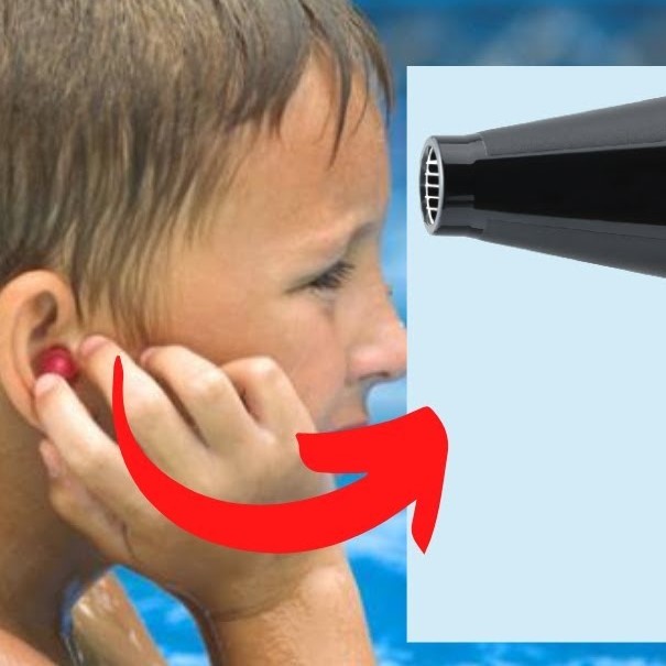 hair dryer ear infection