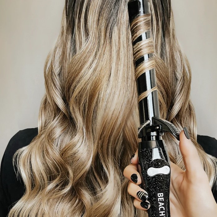 beach wave curling iron