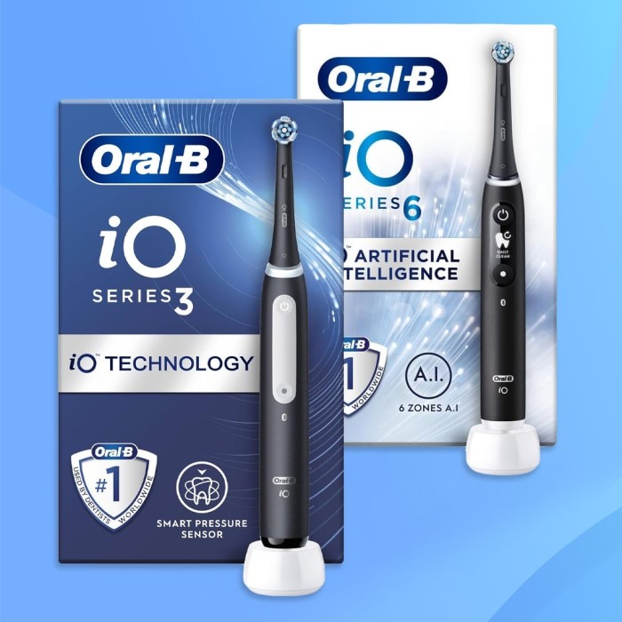 compare oral b electric toothbrushes