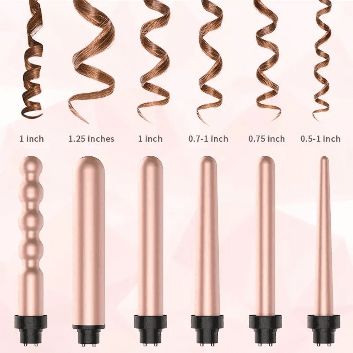 curling iron sizes