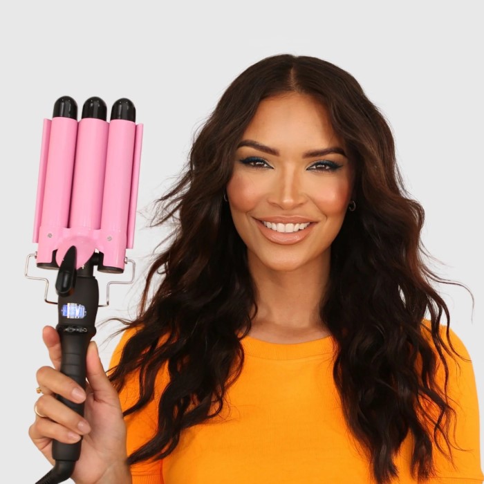 3 barrel curling iron