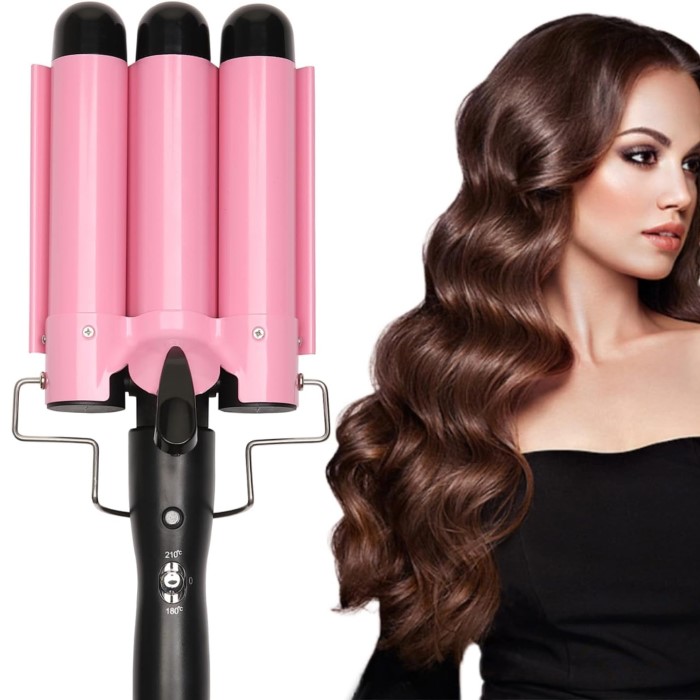3 barrel curling iron
