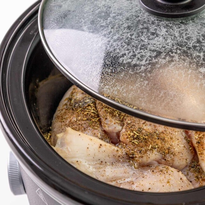 can i put frozen chicken in the crockpot