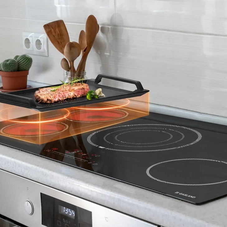 electric cooktop with griddle