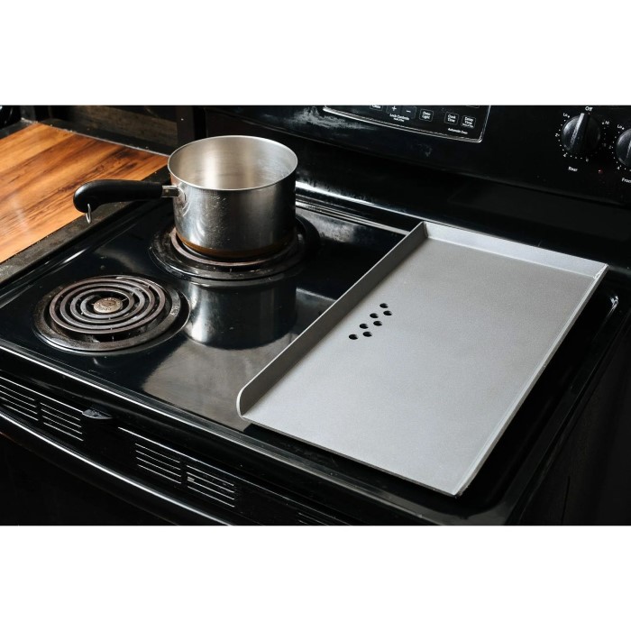 electric cooktop with griddle