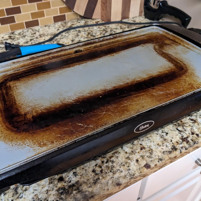 how to clean an electric griddle