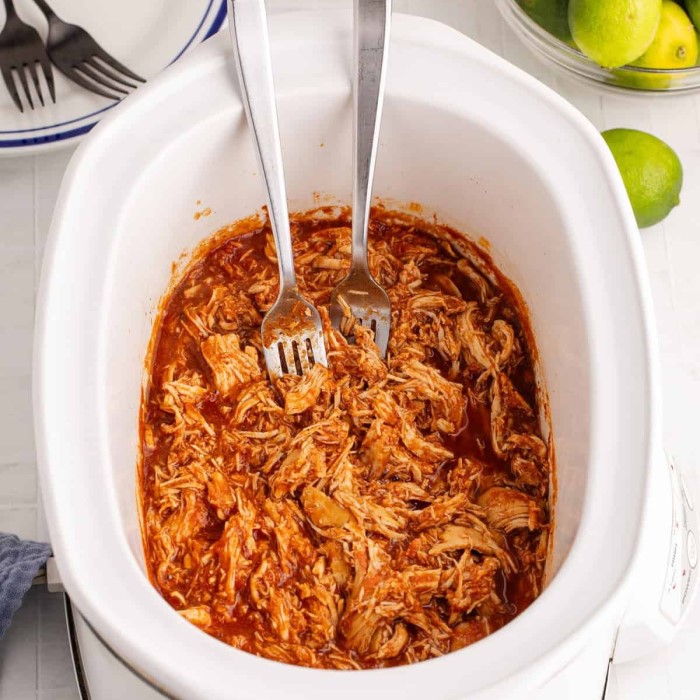 how to make shredded chicken in crockpot