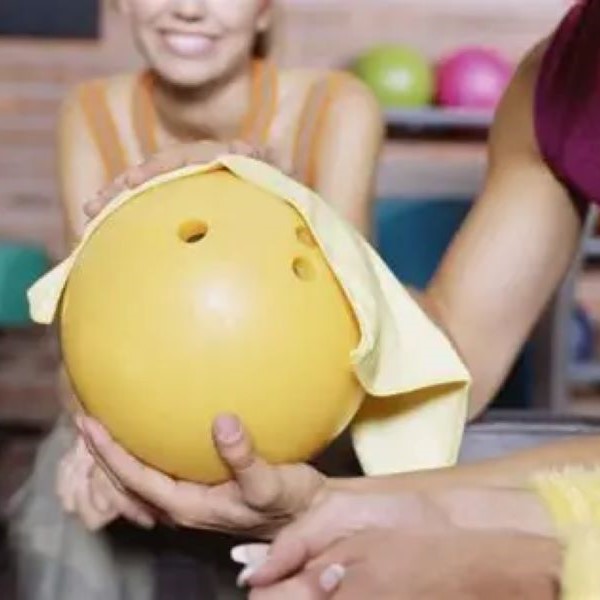 clean a bowling ball